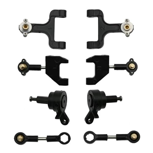 JYYTERD RC Auto Zubehör Für WPL Für D12 D42 1/10 Metall Oberen Und Unteren Für Schaukel Arm Lenkung Tasse Set RC Auto Upgrade Teile Ersatz Geändert Zubehör von JYYTERD