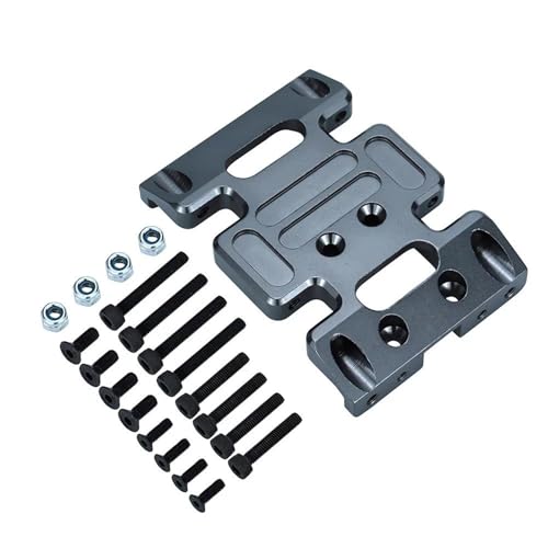 JYYTERD RC Teile Für Axial Für SCX10 90028 90047 90022 1/10 Skid Plate Getriebe Halterung Ersatz Modifikation RC Auto Zubehör RC Crawler Upgrade Teile(Gray,Size 2) von JYYTERD