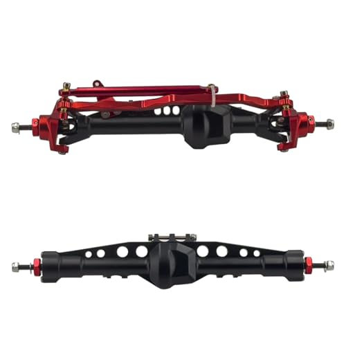 JYYTERD RC Teile Für Axial Für Scx10 Iii Achsen Für Bronco Für Gladiator Cj7 1/10 Rc Crawler Für Wrangler Upgrades Zubehör Vorne Hinten Gerade Achse Set(Red,1 Set) von JYYTERD