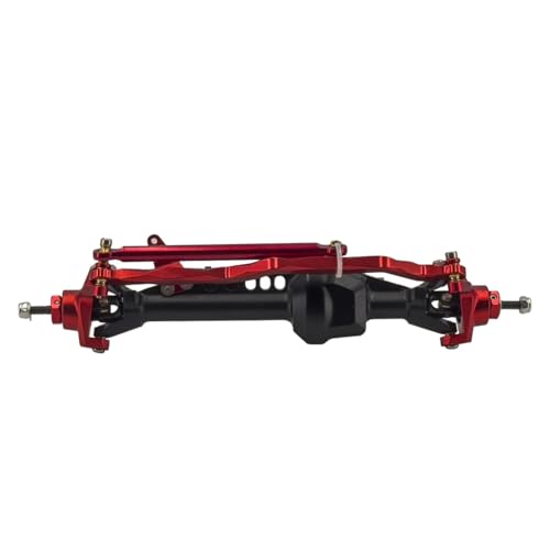 JYYTERD RC Teile Für Axial Für Scx10 Iii Achsen Für Bronco Für Gladiator Cj7 1/10 Rc Crawler Für Wrangler Upgrades Zubehör Vorne Hinten Gerade Achse Set(Red,Front) von JYYTERD