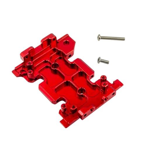 JYYTERD RC Teile Für Axial Für Scx10 Iii Für Gladiator AXI03006 AXI03007 1/10 RC Auto Upgrades Teile Metallische Grundplatte Pull Code Für Chassis Zubehör(Red) von JYYTERD