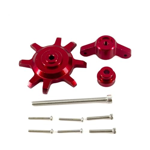 JYYTERD RC Teile Für Axial Für Scx10 Rc Auto 1,9 & 2,2 Zoll Felge Reifen Reparatur Werkzeuge Drücken Reifen Entferner Reifen Klemme Metall Upgrade Teile Zubehör(Red) von JYYTERD