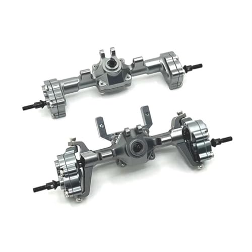 JYYTERD RC Teile Für FMS Für FCX24 1/24 Metall Portal Achse Komplette Vorder- Und Hinterachse Ersatz RC Auto Zubehör Modifikation RC Auto Upgrade Teile(Gray,Set) von JYYTERD