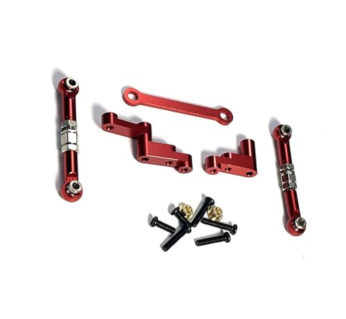 JYYTERD RC Teile Für Hyper Für Go Für MJX 16207 16208 16209 16210 H16 H16BM 1/16 RC Autoteile Metall Spurstange Montage Dekoration Änderung 16430(Red) von JYYTERD