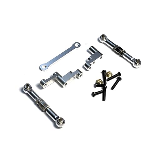 JYYTERD RC Teile Für Hyper Für Go Für MJX 16207 16208 16209 16210 H16 H16BM 1/16 RC Autoteile Metall Spurstange Montage Dekoration Änderung 16430(Silver) von JYYTERD