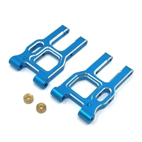 JYYTERD RC Teile Für Lc Für Racing Ptg-2 Ptg-2r Op 1/10 Rc Für Modell Crawler Auto Vorne Für Schaukel Arm Zubehör Metall Upgrade Teile LKW Für Buggy(Blue) von JYYTERD