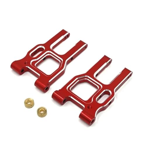 JYYTERD RC Teile Für Lc Für Racing Ptg-2 Ptg-2r Op 1/10 Rc Für Modell Crawler Auto Vorne Für Schaukel Arm Zubehör Metall Upgrade Teile LKW Für Buggy(Red) von JYYTERD