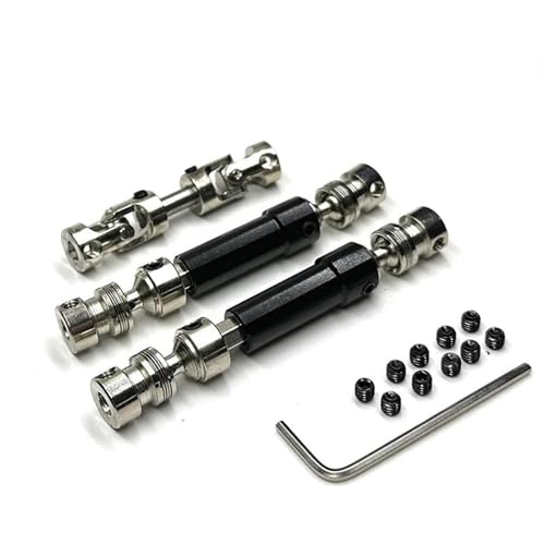 JYYTERD RC Teile Für MN128 MN86K MN86 MN86KS MN86S Für MN G500 1/12 Metall Antriebswelle Ersatz CVD Antriebswelle RC Auto Upgrade Teile Zubehör 3 Stücke(Black) von JYYTERD