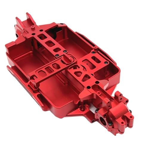 JYYTERD RC Teile Für Mjx Für Model Für H16 M162 16207 16208 16209 16210 1/16 RC Auto Teile Zubehör Metall Verbesserte Für Chassis Vorne Und Hinten Waveboxen(Red) von JYYTERD