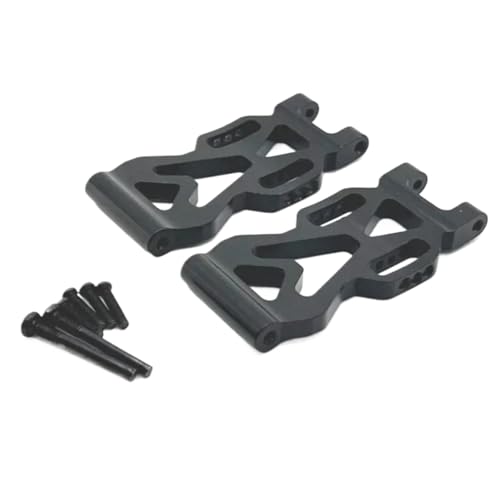 JYYTERD RC Teile Für Scy 16101 16102 16103 16104 16106 16201 Für Jjrc Q117 1/16 RC Fernbedienung Auto Teile Metall Hinten Unten Für Schaukel Arm Zubehör(Black) von JYYTERD