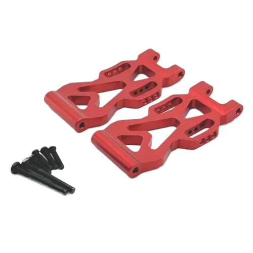 JYYTERD RC Teile Für Scy 16101 16102 16103 16104 16106 16201 Für Jjrc Q117 1/16 RC Fernbedienung Auto Teile Metall Hinten Unten Für Schaukel Arm Zubehör(Red) von JYYTERD