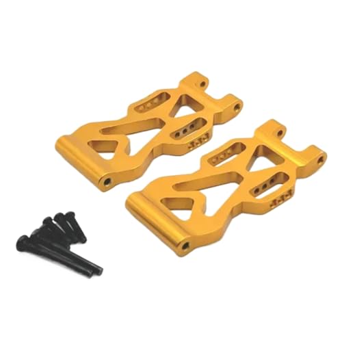 JYYTERD RC Teile Für Scy 16101 16102 16103 16104 16106 16201 Für Jjrc Q117 1/16 RC Fernbedienung Auto Teile Metall Hinten Unten Für Schaukel Arm Zubehör(Yellow) von JYYTERD