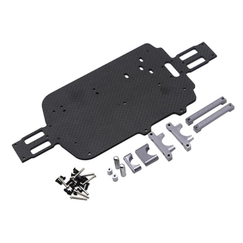 JYYTERD RC Teile Für WLtoys 184011 A949 A959 A969 A979 K929 A959-B A979-B 1/18 Carbon Fiber Für Chassis Kit RC Auto Upgrade Teile Modifikation Zubehör(Gray) von JYYTERD