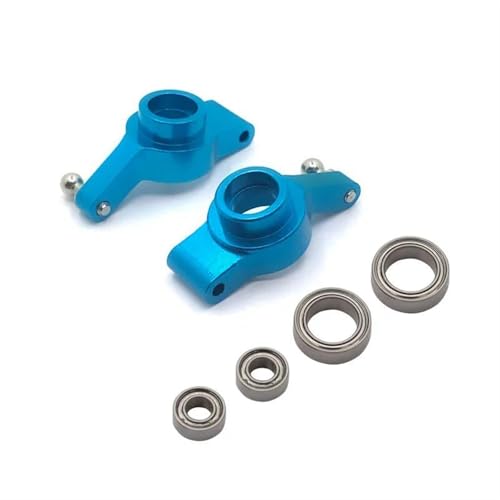 JYYTERD RC Teile Für WLtoys Für A949 A959 A969 A979 K929 184011 1/18 Metall Upgrade Vorne Hinten Schaukel Arm Basis C Hub Lenkung Tasse Mit Lager RC Auto Teile(Red,Rear Hub) von JYYTERD