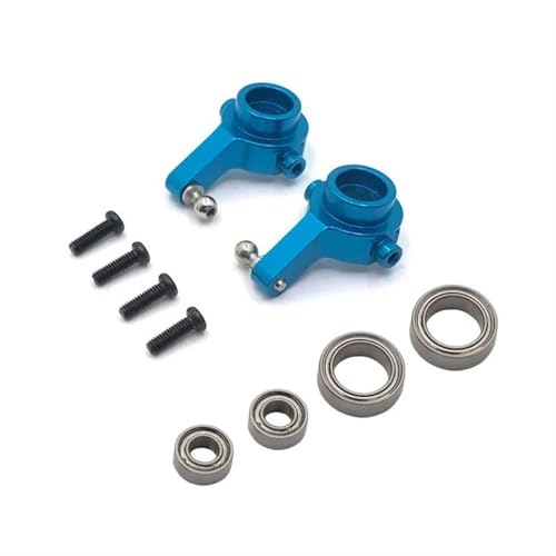 JYYTERD RC Teile Für WLtoys Für A949 A959 A969 A979 K929 184011 1/18 Metall Upgrade Vorne Hinten Schaukel Arm Basis C Hub Lenkung Tasse Mit Lager RC Auto Teile(Red,Steering Hub) von JYYTERD