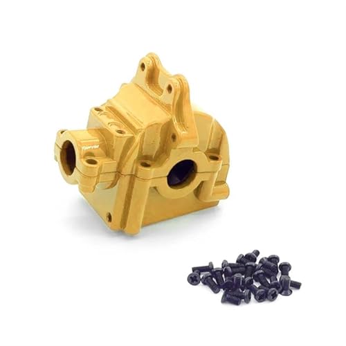 JYYTERD RC Teile Für Wltoys 124016 124019 124017 124018 144001 144002 144010 Ersatz Metall Getriebe Shell Differential Gehäuse Getriebe RC Auto Upgrades Teile(Yellow) von JYYTERD