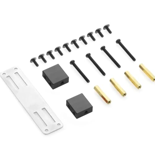 JYYTERD RC Teile Für Wpl Rc Fernbedienung Für Modell LKW Auto Verbesserte Metall Servo Feste Halterung Kit Teile Upgrade Zubehör Für Spielzeug(Black) von JYYTERD