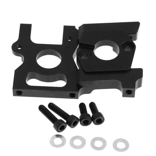 JYYTERD RC Teile Für ZD Für Racing Für DBX-07 DBX07 EX07 1/7 Metallzubehörsatz Lenkbecher Lenkbaugruppe Motorhalterung Ersatz RC Auto Upgrade Teile(Black,Motor Mount) von JYYTERD