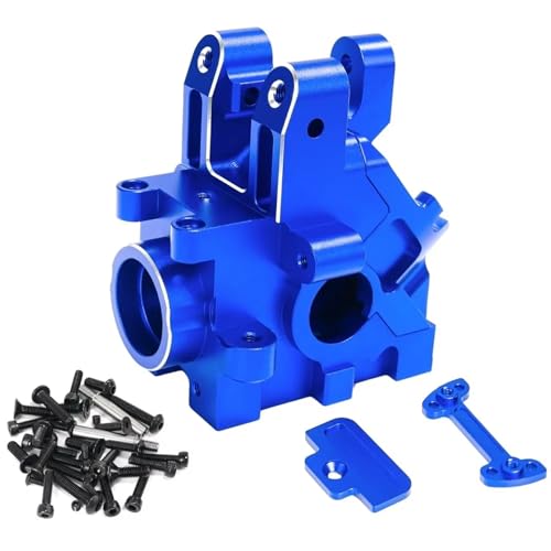 JYYTERD RC Teile Kompatibel Mit Arrma Für KRATON 8S Für Outcast 8S 1/5 RC Auto Upgrade Teile Zubehör Metall Vorne Hinten Getriebegehäuse Gehäuse(Blue) von JYYTERD