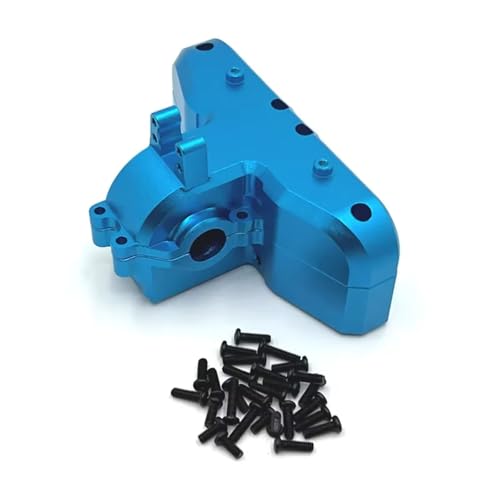 JYYTERD RC Teile Kompatibel Mit MJX Für Hyper Für Go 14301 14302 14303 1/14 RC Auto Upgrade Teile Zubehör Metall Hinten Getriebe Gehäuse Getriebe(Blue) von JYYTERD