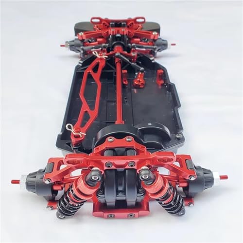 JYYTERD RC Teile Kompatibel Mit TT02 4WD 1/10 RC Für Touring On-Road Car Upgrade Teile Ersatzzubehör Drift Frame Kit Für Chassis Metall von JYYTERD