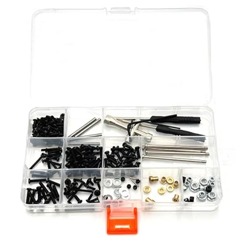 JYYTERD RC Teile Kompatibel Mit Wltoys 104001 104002 104072 1/10 RC Auto Teile Zubehör M2,5 M3 Schrauben Befestigungs Kit Hülse Inbusschlüssel Reparatur Werkzeuge von JYYTERD