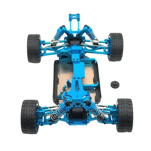 JYYTERD RC Teile Kompatibel Mit Wltoys 144001 1/14 RC Autoteil Zubehör 1 Stück Präzisionsautorahmen Aus Aluminiumlegierung Für Chassisrahmen(Blue) von JYYTERD