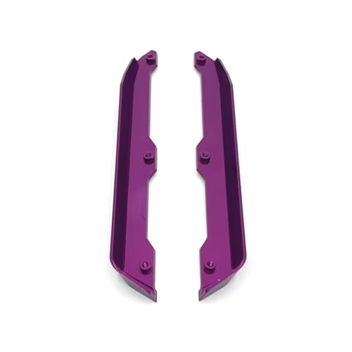 JYYTERD RC Teile Kompatibel Mit Wltoys 144001 144002 144010 144016 144018 1/14 RC Car Upgrade Teile Metall Chasis Protector Bodenschutz(Purple) von JYYTERD