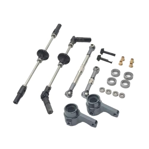 JYYTERD RC Upgrade Zubehör Für MN Für D90 D91 D96 MN98 MN99S 1/12 Metall Vor Mitte Hinterachse Stahl Getriebe Antriebswelle RC Auto Upgrades Teile(4x4) von JYYTERD