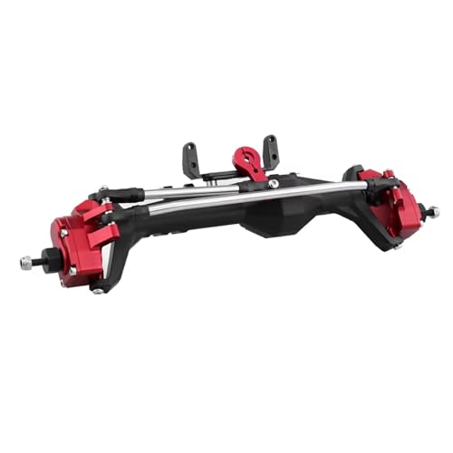 JYYTERD RC Vorder Hinter Achse Kompatibel Mit Axial Für Capra 1.9 Für UTB AXI03004 Für Buggy F9 Für Wraith 90018 RR10 1/10 RC Crawler Metall Vorne Hinten Portal Achse Teil(Red,Front Axle) von JYYTERD