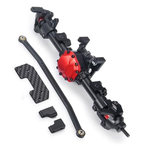 JYYTERD RC Vorder Hinter Achse Kompatibel Mit Axial SCX10 II AX90046 90047 90027 90028 Metallvorder-/Hinterachse, Gerade Achse, 1/10 RC Für Rock Crawler Auto-Upgrade-Teile(Front Axle) von JYYTERD