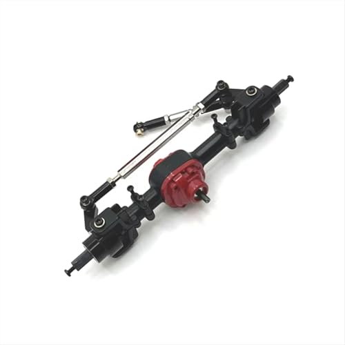 JYYTERD RC Vorder Hinter Achse Kompatibel Mit MN MN82 LC79 MN78 1/12 RC Auto Metall Vorder- Und Hinterachse Baugruppen Upgrade Teile Zubehör(Black,Front Axle) von JYYTERD