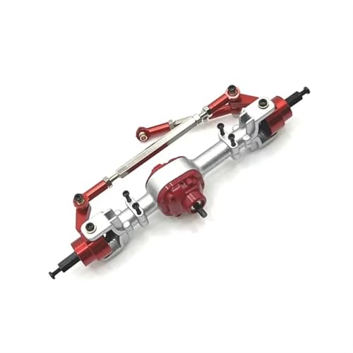 JYYTERD RC Vorder Hinter Achse Kompatibel Mit MN MN82 LC79 MN78 1/12 RC-Autoteilen, Metall-Vorder- Und Hinterachsbaugruppen, Upgrade-Ersatzteile(Red,Front Axle) von JYYTERD