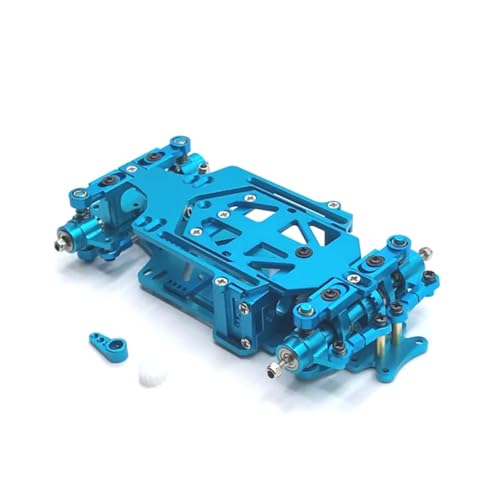 JYYTERD RC-Zubehör Für 1/28 RC Autoteile Metall Upgrade Heckantrieb Racing Drift Mosquito Autorahmen(Blue) von JYYTERD