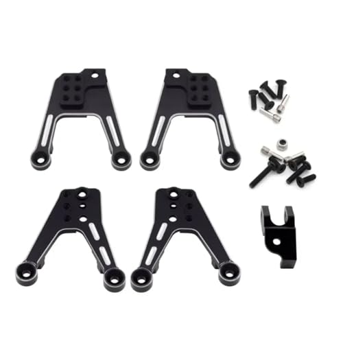 JYYTERD RC-Zubehör Für Axial Für SCX10 II 90046 90047 1/10 RC Teile CNC Aluminium Legierung Shock Mount Dämpfer Türme Änderung Zubehör(Black) von JYYTERD