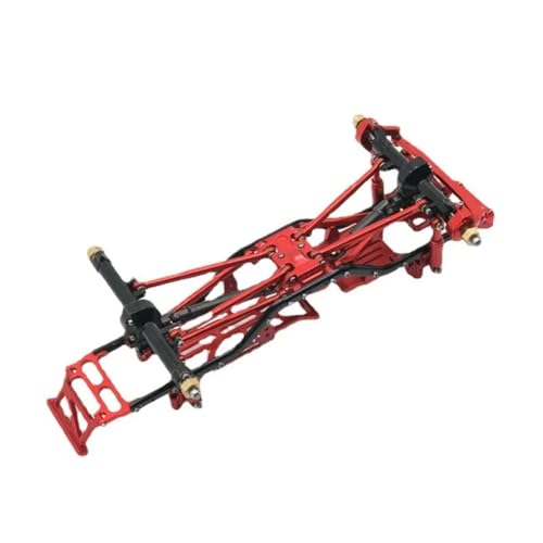 JYYTERD RC-Zubehör Für Axial Für SCX24 C10 1/24 RC Auto Teile Metall Upgrade Rahmen RC Auto Upgrade Teile Ersatz Zubehör Größe 205mm * 97mm(Red) von JYYTERD