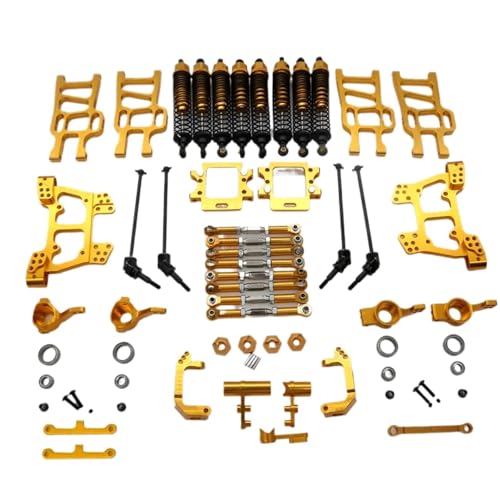 JYYTERD RC-Zubehör Für HSP HSP94108 HSP94110 HSP94111 1/10 RC Auto Crawler Auto Upgrade Teile Schwinge Stoßdämpfer Lenkung Gruppe Modifizierte Teile(Yellow) von JYYTERD