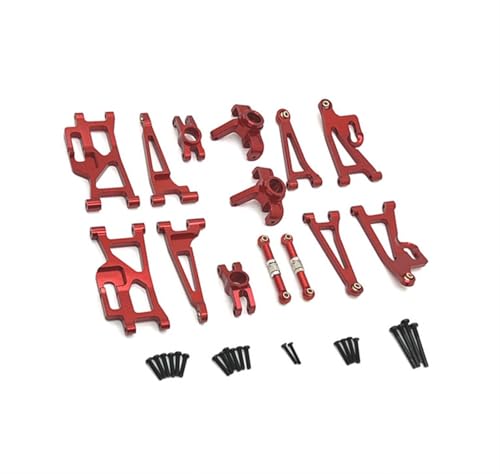 JYYTERD RC-Zubehör Für MJX Für Hyper Für Go 14209 14210 H14BM H16BM 1/14 Für Schaukel Arm Lenkung Stange Tasse Fernbedienung RC Upgrades Teile Ersatz Zubehör(Red) von JYYTERD