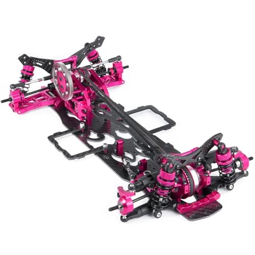 JYYTERD RC-Zubehör Für Sakura D4 Für AWD 4WD 1/10 RC Drift Automodellteile Metallkohlenstofffaser- Und Kunststoffrahmensatz Felgen Stoßdämpfer Upgrade-Teile von JYYTERD