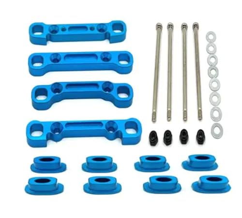 JYYTERD RC-Zubehör Für WLtoys 1/10 104001 104002 104072 RC Metall Upgrade Vorne Und Hinten Schaukel Arm Befestigungen Modifizierte Teile(Blue) von JYYTERD