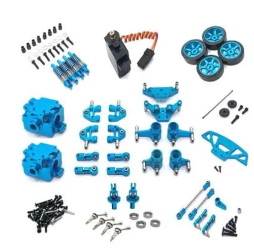 JYYTERD RC-Zubehör Für WLtoys 1/28 1/28 284131 K969 K979 K989 K999 RC Ersatzteile Metall Upgrade Kit Änderung Zubehör(Blue) von JYYTERD