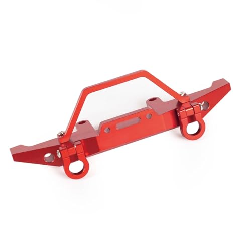 JYYTERD RC-Zubehör Für WPL C14 C24 C24-1 C54 CB05S 1/16 RC Teile Aluminium CNC Frontstoßstange Mit Fester Winde Upgrade Änderungszubehör(Red) von JYYTERD