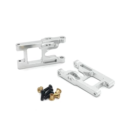 JYYTERD RC-Zubehör Für Wltoys 12428 FY03 RC, 2 Stück, Aluminiumlegierung, Vordere Querlenker, Vordere Querlenker Mit Schrauben, Upgrade-Teile(White) von JYYTERD