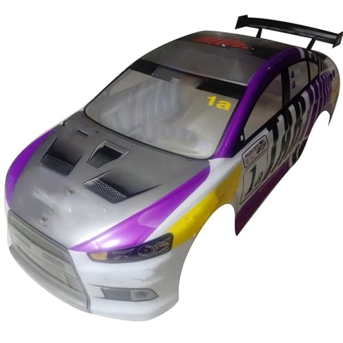 JYYTERD Rc Car Zubehör 2023 1/10 RC-Autoschale, Karosserie Mit Flügel, PVC-RC-Schale, Verwendung Einer Hartbox Für 1:10 RC Für Hobby-Driftauto, 180 Mm Breite(E) von JYYTERD