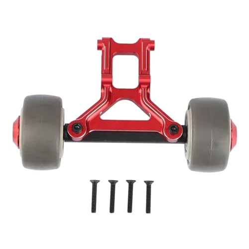 JYYTERD Rc Car Zubehör Kompatibel Mit Arrma Für KRATON Für Typhon Für Outcast Für Notorious Für Talion 1/8 RC Auto Upgrade Teile RC Auto Metall Wheelie Bar(Red) von JYYTERD