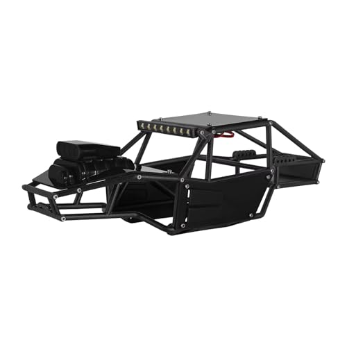 JYYTERD Rc Car Zubehör Kompatibel Mit TRX4M 1/18 RC Crawler Upgrade Upgrades Ersatzkunststoff Für Buggy-Karosserie Für Chassis-Kit(Black) von JYYTERD