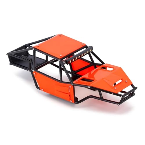 JYYTERD Rc Car Zubehör Kompatibel Mit TRX4M 1/18 RC Crawler Upgrade Upgrades Ersatzkunststoff Für Buggy-Karosserie Für Chassis-Kit(Orange) von JYYTERD