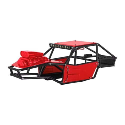 JYYTERD Rc Car Zubehör Kompatibel Mit TRX4M 1/18 RC Crawler Upgrade Upgrades Ersatzkunststoff Für Buggy-Karosserie Für Chassis-Kit(Red) von JYYTERD