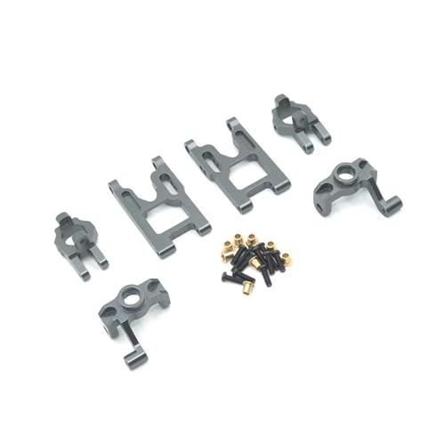 JYYTERD Rc Car Zubehör Kompatibel Mit Wltoys 12428 Für FY-03 Q39 1/12 RC Autos Zubehör Upgrade Teile Kit Basis C Lenkschale Vorne Für Swing Arm Set(Gray) von JYYTERD