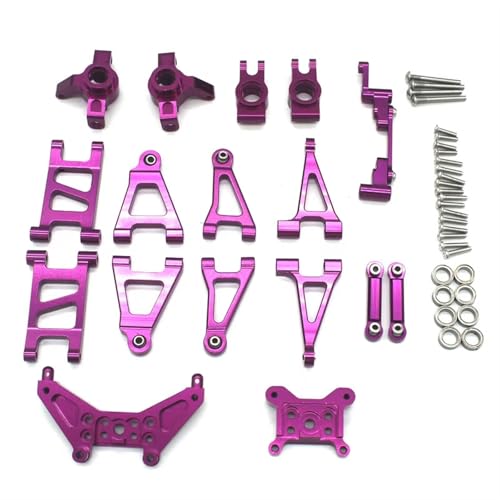 JYYTERD Rc Car Zubehör Kompatibel mit MJX 14303 14301 14302 1/14 RC 4WD ferngesteuertes Auto Metall-Upgrade-Teile zerbrechlicher Satz von 10 Stück(Purple) von JYYTERD